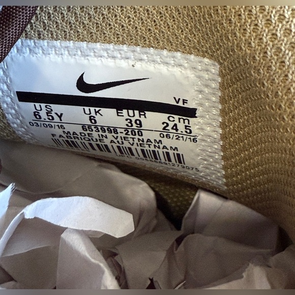 Nike Air Force 1 Mid High Youth 653998-200 Baroque Brown Leather Size 6.5 Y LNC - Picture 5 of 6